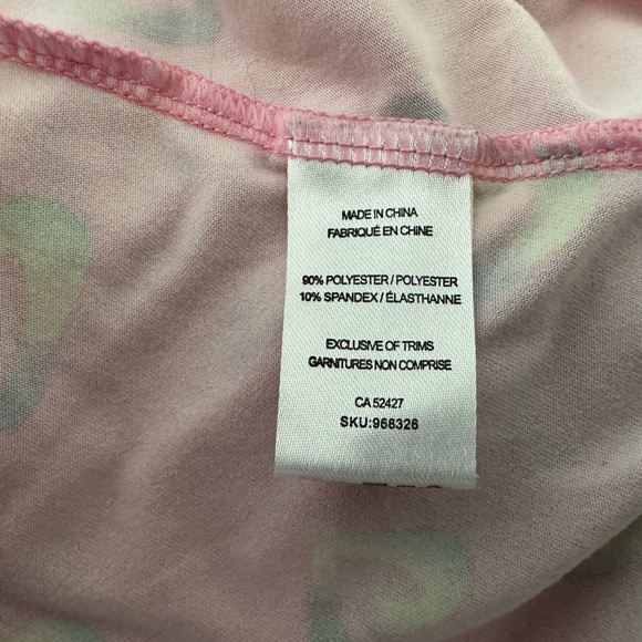 Pink long sleeve dress with heart pattern - Picture 3 of 5